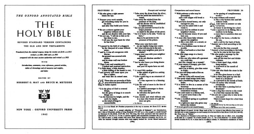 The Oxford Annotated Bible: Revised Standard Vision of the Holy Bible