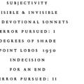 Error Pursued