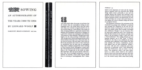 Sowing: An Autobiography of the Years 1880–1904
