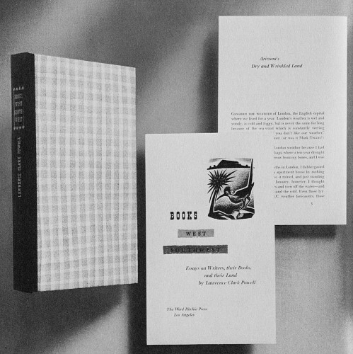 Books West Southwest, Essays on writers, their books and their land