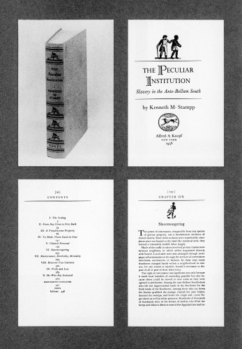 The Peculiar Institution