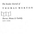 The Secular Journal of Thomas Merton