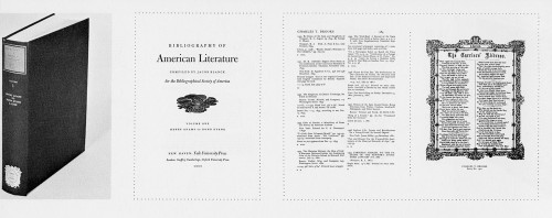 Bibliography of American Literature: Volume I: Henry Adams to Donn Byrne