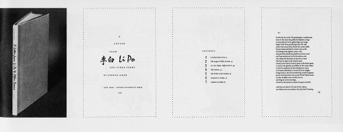 A Letter From Li Po and Other Poems