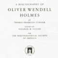 A Bibliography of Oliver Wendell Holmes
