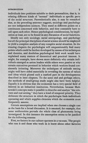 Factory Folkways, A study of institutional structure and change