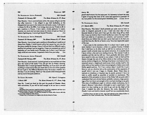 Letters of James Joyce, Volumes II and III