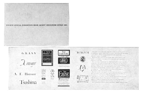 Fourth Annual Exhibition, Book Jacket Designers Guild, 1951