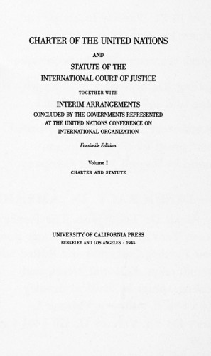 Charter of the United Nations and Statute of the International Court of Justice