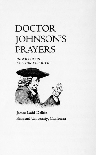 Dr. Johnson’s Prayers