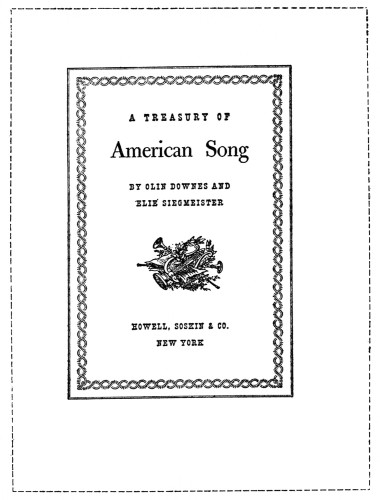 A Treasury of American Song
