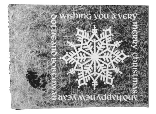 Cowan Christmas card