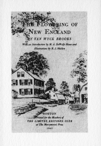The Flowering of New England