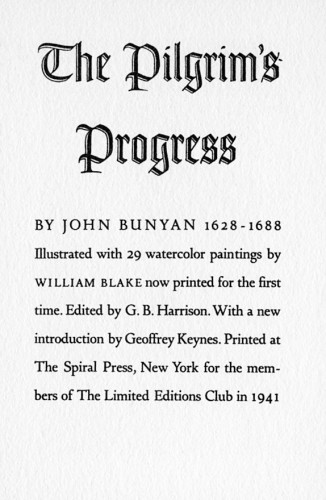 The Pilgrim’s Progress