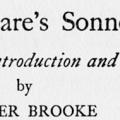 Shakespeare’s Sonnets