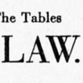 The Tables of the Law