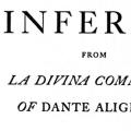 The Inferno from La Divina Commedia of Dante Alighieri