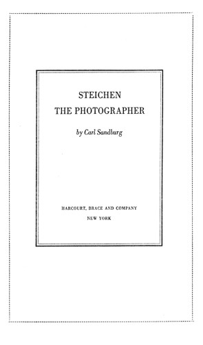 Steichen the Photographer