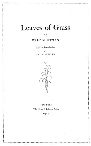 Leaves of Grass