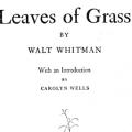 Leaves of Grass