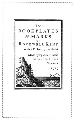 The Bookplates and Marks of Rockwell Kent