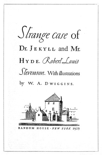 Strange Case of Dr. Jekyll and Mr. Hyde
