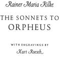 The Sonnets to Orpheus