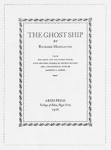 The Ghost Ship