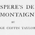 Shakespeare’s Debt to Montaigne