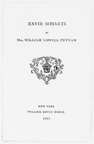 XXVIII Sonnets