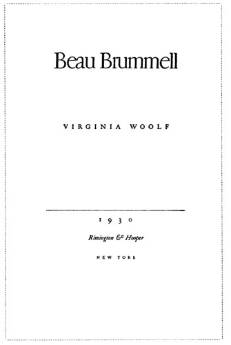 Beau Brummel