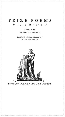 Prize Poems 1913–1929