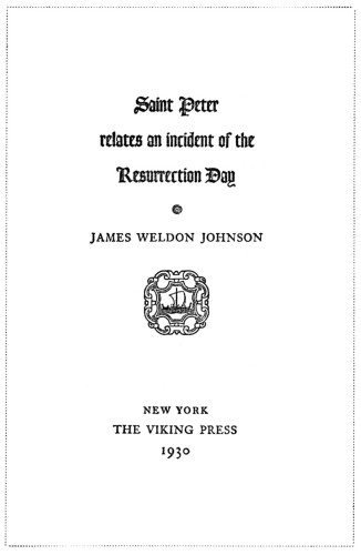 Saint Peter Relates an Incident of the Resurrection Day