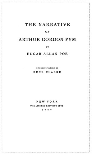 The Narrative of Arthur Gordon Pym