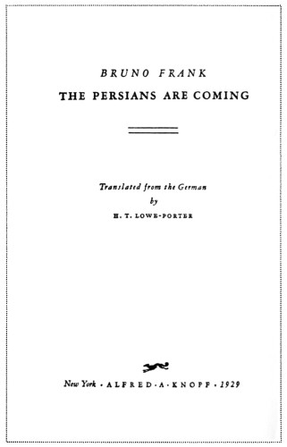 The Persians Are Coming