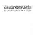 The Travels of Sir John Maundeville