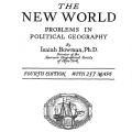 The New World: Problems in Political Geography