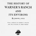 The History of Warner’s Ranch and Its Environs