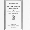 Sheba Visits Solomon