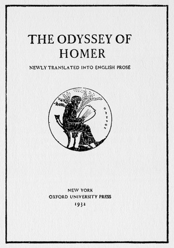 The Odyssey of Homer, Newly Translated into English Prose