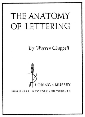 The Anatomy of Lettering