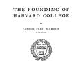 The Founding of Harvard College