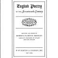 English Poetry of the Seventeenth Century