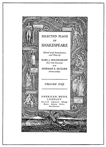 Selected Plays of Shakespeare