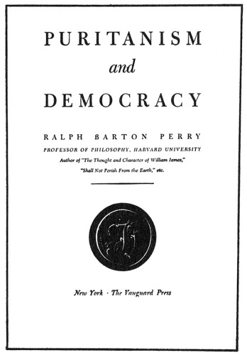 Puritanism and Democracy