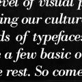 Few Basic Typefaces