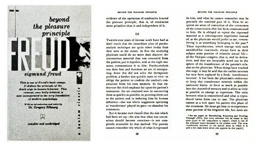 Beyond the Pleasure Principle
