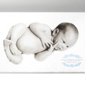 Life-size birth announcement