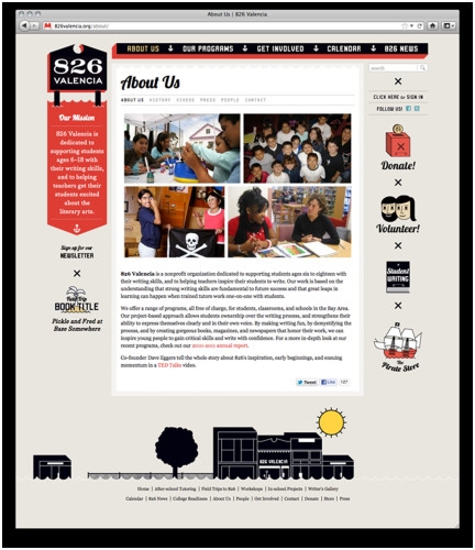 826 Valencia Website Redesign