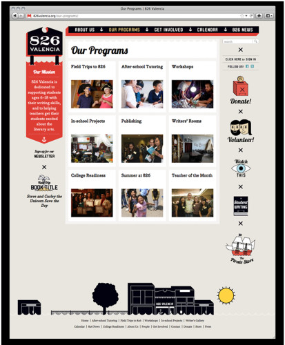 826 Valencia Website Redesign